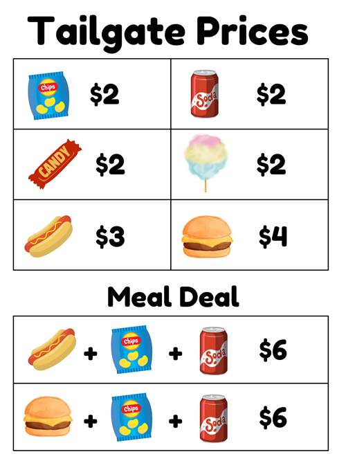 tailgate price list